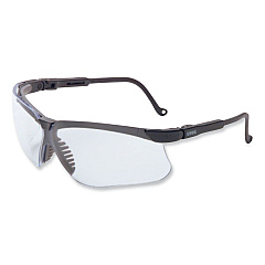 Honeywell Uvex Genesis Safety Eyewear, Black Nylon Frame, Clear Polycarbonate Lens (UVXS3200HS)