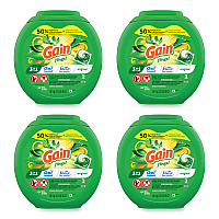 Gain Flings Detergent Pods, Original, 76 Pods/Tub, 4 Tubs/Carton (PGC09207CT)