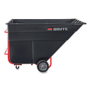 Rubbermaid Commercial BRUTE Rotomolded Tilt Truck, 303 gal, 1,200 lb Capacity, Plastic, Black (RCP1025BLA)