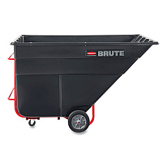 Rubbermaid Commercial BRUTE Rotomolded Tilt Truck, 303 gal, 1,200 lb Capacity, Plastic, Black (RCP1025BLA)