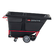 Rubbermaid Commercial BRUTE Rotomolded Tilt Truck, 101 gal, 1,400 lb Capacity, Plastic, Black (RCP1306BLA)