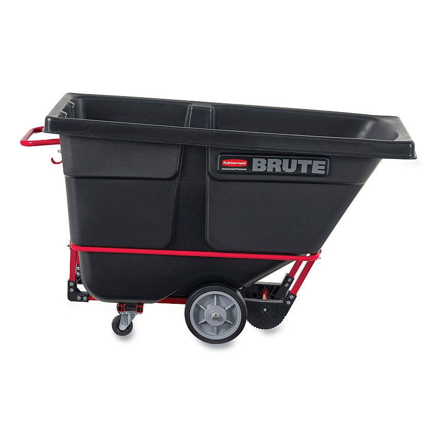 Rubbermaid Commercial BRUTE Rotomolded Tilt Truck, 202 gal, 1,250 lb Capacity, Plastic, Black (RCP1315BLA)