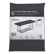 Iceberg iGear Fabric Table Top Cap Cover, Polyester, 30 x 72, Black (ICE16621)