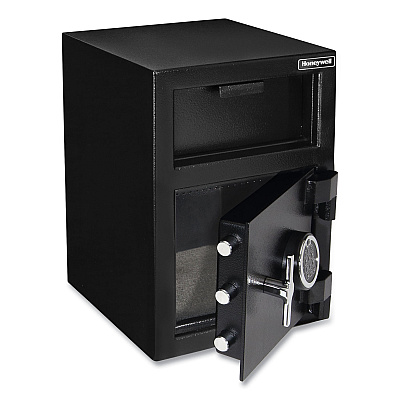Honeywell Steel Depository Safe with Digital Lock, 14 x 15.2 x 20.2, 1.06 cu ft, Black (HWL5912)