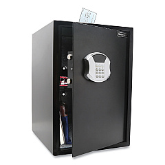 Honeywell Digital Steel Security Safe with Drop Slot, 15 x 7.8 x 22, 2.87 cu ft, Black (HWL5107S)