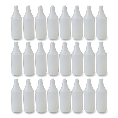 Boardwalk Embossed Spray Bottle, 32 oz, Clear, 24/Carton (BWK00032)