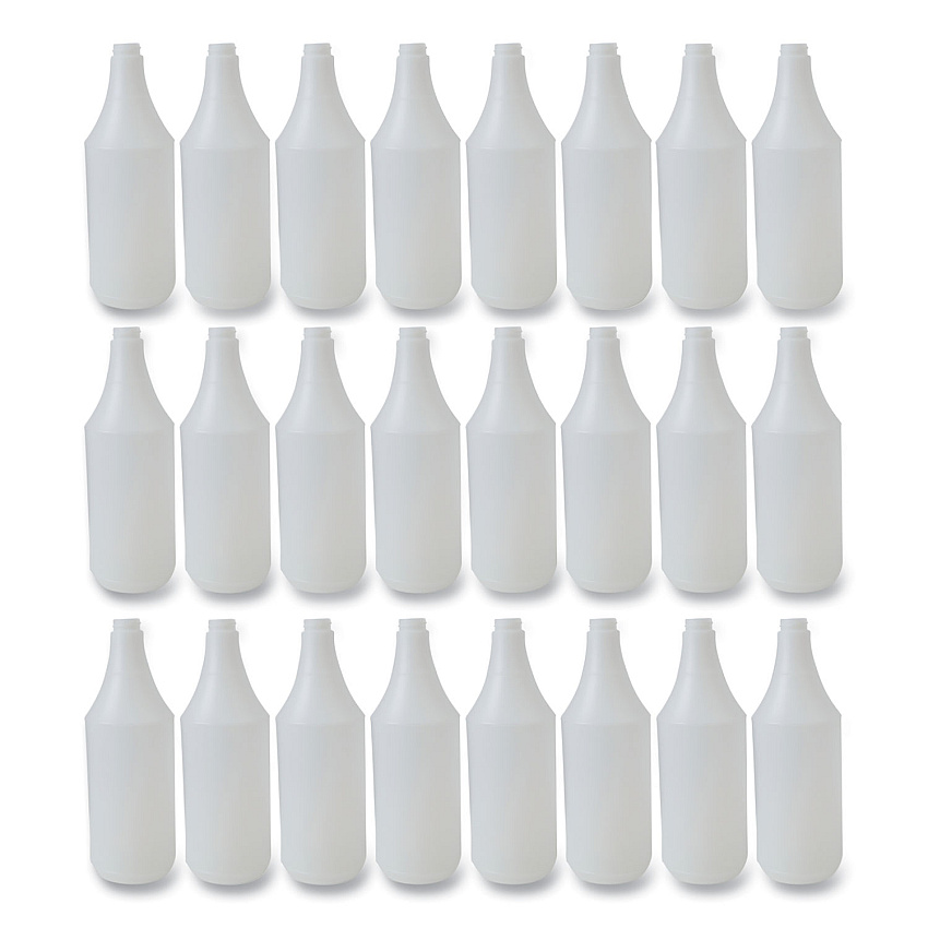 Boardwalk Embossed Spray Bottle, 32 oz, Clear, 24/Carton (BWK00032)
