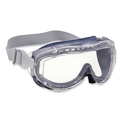 Honeywell Uvex Flex Seal OTG Goggles, Clear HydroShield Anti-Fog/Anti-Scratch Lens, Clear/Navy/Gray Frame (UVXS3400HS)