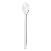 AmerCareRoyal Polypropylene Cutlery, Soda Spoon, 7.87", White, 1,000/Carton (RPPP2303W)