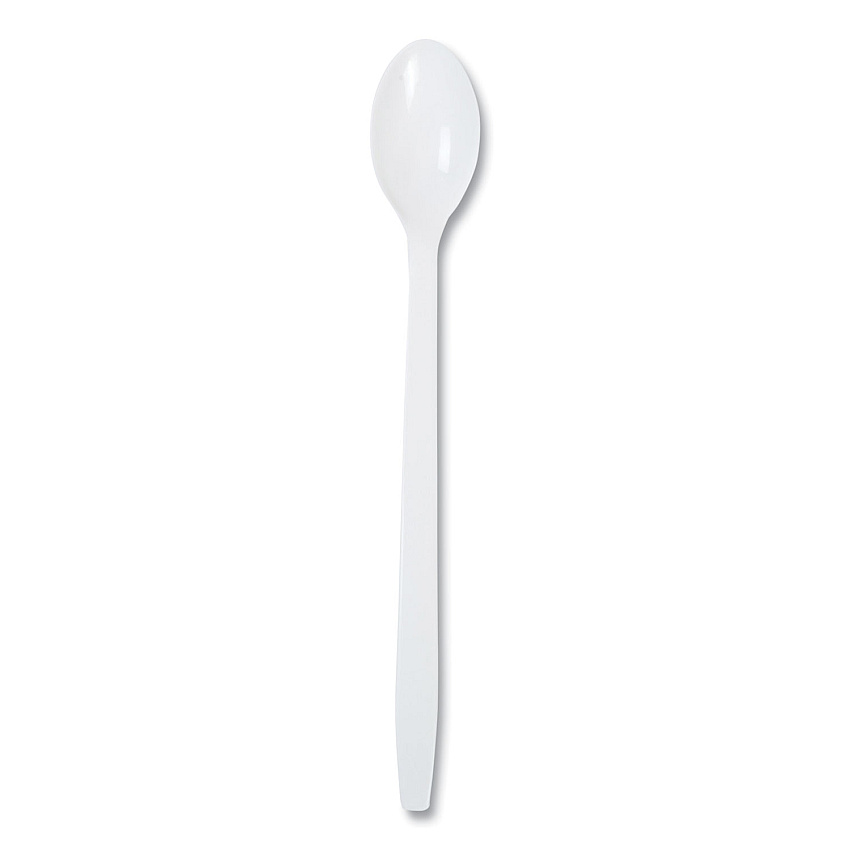 AmerCareRoyal Polypropylene Cutlery, Soda Spoon, 7.87", White, 1,000/Carton (RPPP2303W)
