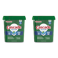 Cascade ActionPacs, Fresh Scent, 40.9 oz Tub, 78/Tub, 2 Tubs/Carton (PGC99269)