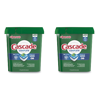 Cascade ActionPacs, Fresh Scent, 40.9 oz Tub, 78/Tub, 2 Tubs/Carton (PGC99269)