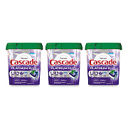 Cascade Platinum Plus ActionPacs Dishwasher Detergent Pods, Fresh Scent, 28.4 oz Tub, 52/Tub, 3 Tubs/Carton (PGC06156)
