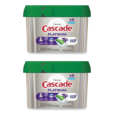 Cascade ActionPacs, Fresh Scent, 26.7 oz Tub, 48/Tub, 3 Tubs/Carton (PGC27425)