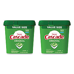 Cascade ActionPacs, Fresh Scent, 57 oz Tub, 105/Tub, 2 Tubs/Carton (PGC28028)