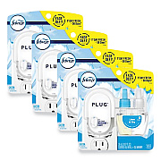 Febreze PLUG Air Freshener Warmer Start Kit, 6.54 x 2.99 x 5.98, Clear/White, 4/Carton (PGC68235)