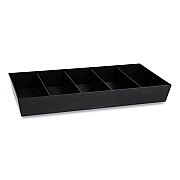 Mind Reader Anchor Collection 5-Compartment Snack Organizer, 12 x 24 x 3.25, Black (EMSSNACKORGTBLK)