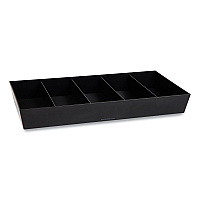 Mind Reader Anchor Collection 5-Compartment Snack Organizer, 12 x 24 x 3.25, Black (EMSSNACKORGTBLK)