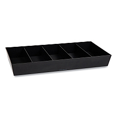 Mind Reader Anchor Collection 5-Compartment Snack Organizer, 12 x 24 x 3.25, Black (EMSSNACKORGTBLK)