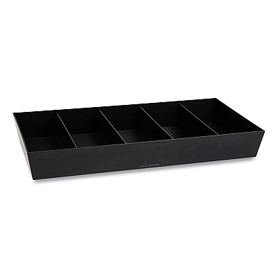 Mind Reader Anchor Collection 5-Compartment Snack Organizer, 12 x 24 x 3.25, Black (EMSSNACKORGTBLK)