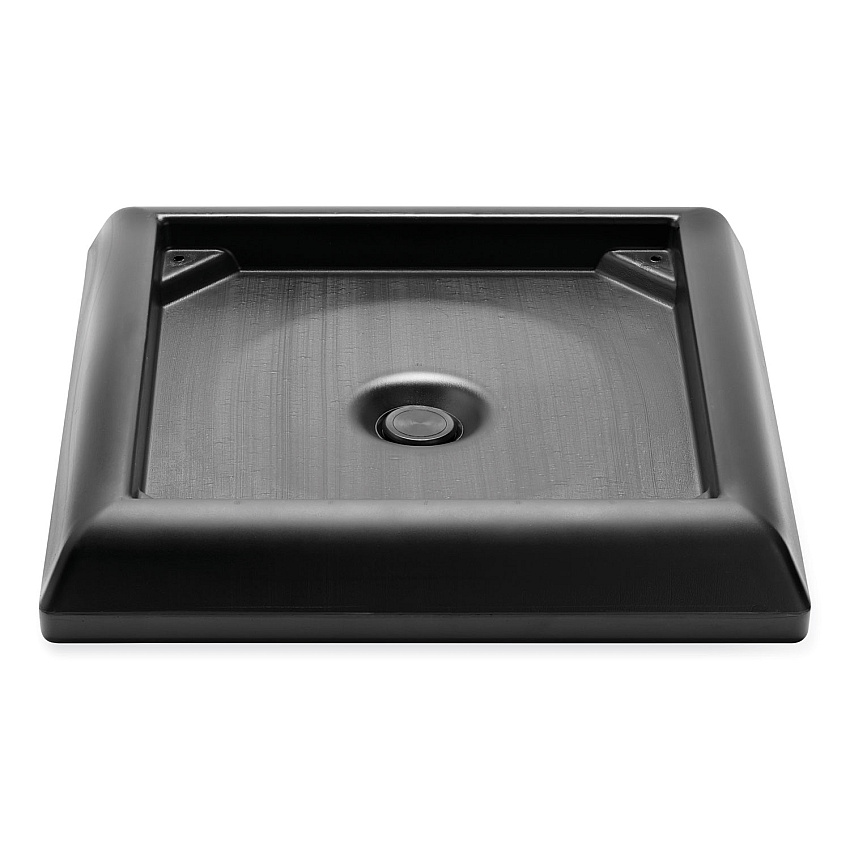Rubbermaid Commercial Ranger Weight Base, 24.5" x 24.5", Black (RCP9177BLA)
