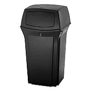 Rubbermaid Commercial Ranger Fire-Safe Container, 45 gal, Structural Foam, Black (RCP917188BLA)
