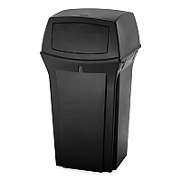 Rubbermaid Commercial Ranger Fire-Safe Container, 45 gal, Structural Foam, Black (RCP917188BLA)