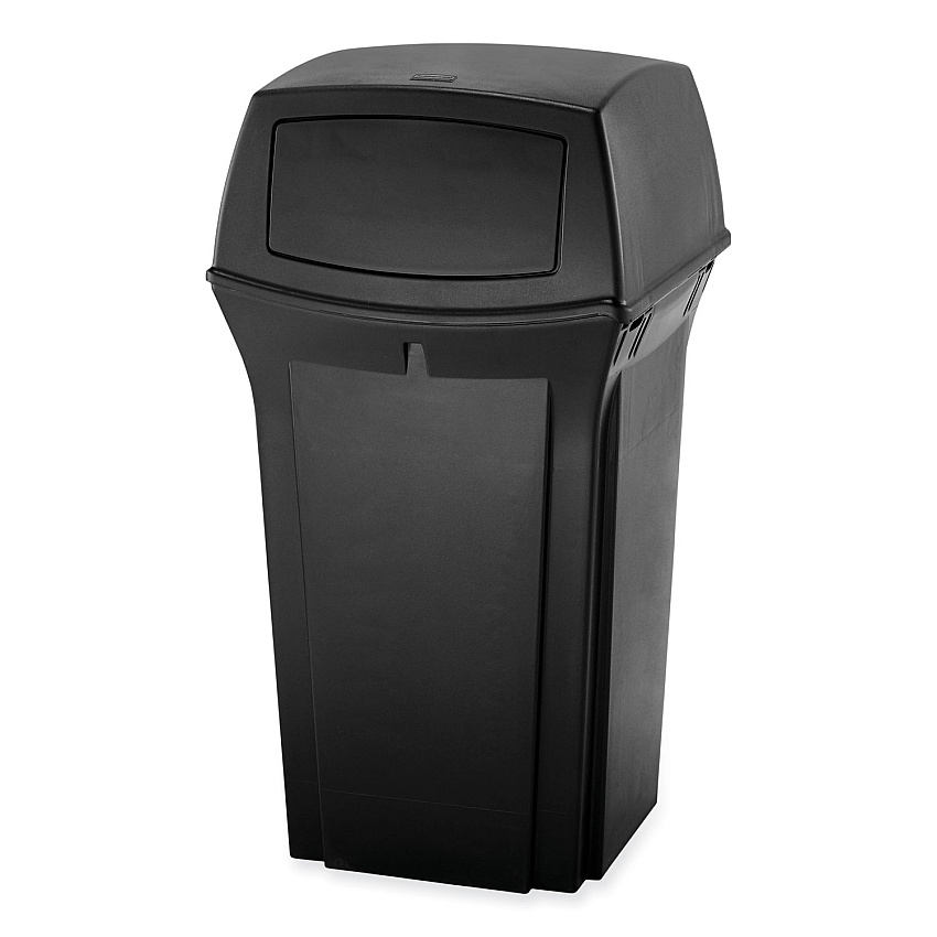 Rubbermaid Commercial Ranger Fire-Safe Container, 45 gal, Structural Foam, Black (RCP917188BLA)