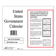 Unicor 7510016649508, Perforated Monthly Wall Calendar, 11 x 9, White Sheets, 12-Month (Jan to Dec): 2025, 10/Pack