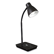 OttLite Wellness Series Infuse LED Desk Lamp with Wireless and USB Charging, 15.5" High, Black (OTTCSA26KUQSHPR)