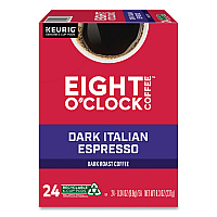 Eight O'Clock Dark Italian Espresso Coffee K-Cups, 24/Box (GMT6408)