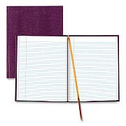 Blueline Executive Notebook with Ribbon Bookmark,1 Subject, Medium/College Rule, Grape Cover, (75) 10.75 x 8.5 Sheets (REDA1095)