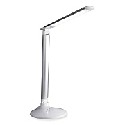OttLite Wellness Series Command LED Desk Lamp with Voice Assistant, 17.75" to 29" High, Silver (OTTCS59029SHPR)