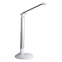 OttLite Wellness Series Command LED Desk Lamp with Voice Assistant, 17.75" to 29" High, Silver (OTTCS59029SHPR)