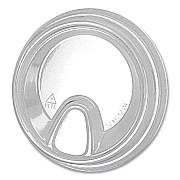 Fabri-Kal Greenware Cold Drink Lids, Sip Lid, Fits 12 oz to 24 oz Cups, Clear, 1,000/Carton (FABSLKC1224)