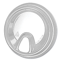 Fabri-Kal Greenware Cold Drink Lids, Sip Lid, Fits 12 oz to 24 oz Cups, Clear, 1,000/Carton (FABSLKC1224)
