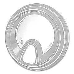 Fabri-Kal Greenware Cold Drink Lids, Sip Lid, Fits 12 oz to 24 oz Cups, Clear, 1,000/Carton (FABSLKC1224)