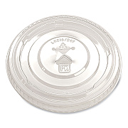 Fabri-Kal Greenware Cold Drink Lids, X-Slot, Fits 16 oz to 24 oz Cup, Clear, 1,000/Carton (FABLKC1624FX)