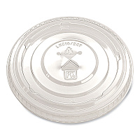 Fabri-Kal Greenware Cold Drink Lids, X-Slot, Fits 16 oz to 24 oz Cup, Clear, 1,000/Carton (FABLKC1624FX)