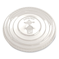Fabri-Kal Greenware Cold Drink Lids, X-Slot, Fits 16 oz to 24 oz Cup, Clear, 1,000/Carton (FABLKC1624FX)
