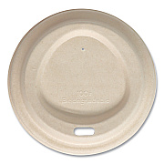 World Centric Fiber Lids for Cups, Fits 10 oz to 20 oz Cups, Natural, 1,000/Carton (WORCULFB12LF)