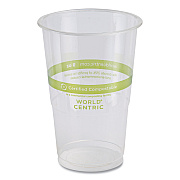 World Centric PLA Clear Cold Cups, 9 oz, Clear, 2,000/Carton (WORCPCS9)
