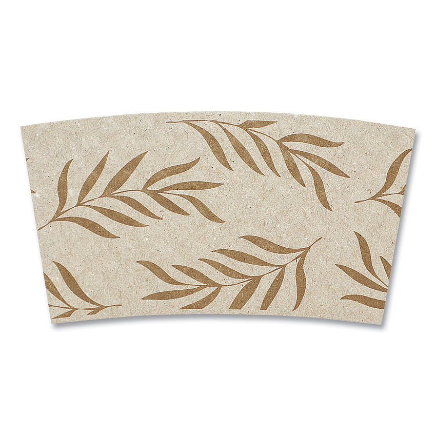 World Centric Hot Cup Sleeves, Fits 8 oz Cups, Natural, 1,000/Carton (WORSLPAME)