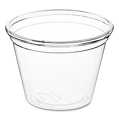 World Centric PLA Clear Cold Cups, 1 oz, Clear, 3,000/Carton (WORCPCS1S)