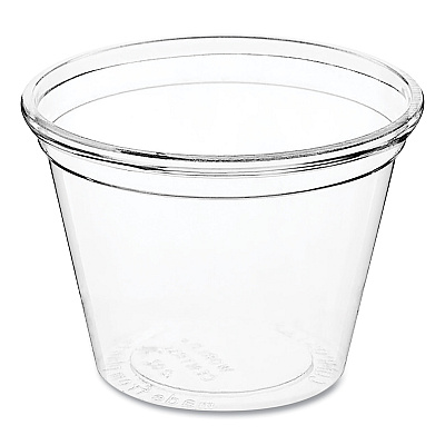 World Centric PLA Clear Cold Cups, 1 oz, Clear, 3,000/Carton (WORCPCS1S)