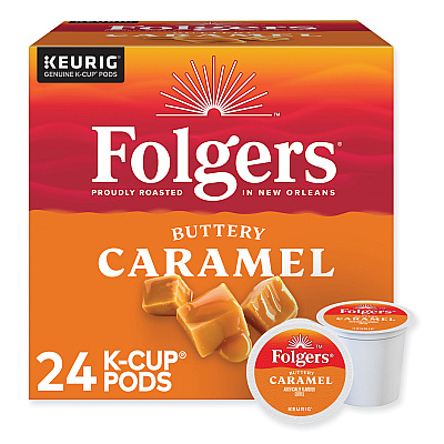 Folgers Buttery Caramel Coffee K-Cups, 24/Box (GMT6680)