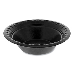 Pactiv Evergreen Placesetter Deluxe Laminated Foam Dinnerware, Bowl, 4 oz, Black, 1,250/Carton (PCTYTKB00040000)