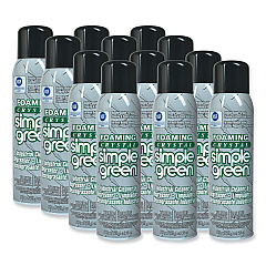 Simple Green Foaming Crystal Industrial Cleaner and Degreaser, 20 oz Aerosol Spray, 12/Carton (SMP19010)