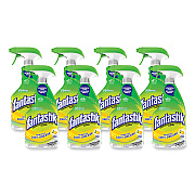 Fantastik Disinfectant Multi-Purpose Cleaner Lemon Scent, 32 oz Spray Bottle, 8/Carton (SJN366094)