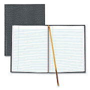 Blueline Executive Notebook with Ribbon Bookmark, 1 Subject, Medium/College Rule, Cool Gray Cover, (75) 10.75 x 8.5 Sheets (REDA1097)